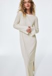 Rib-knit Dress - White