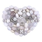 Aipridy European Large Hole Beads Colorful Glass Charm Beads Set Assorted Patterns And Designs Rhinestone Craft Beads For Diy Br