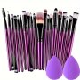 20Pcs Makeup Brushes Set Professional Soft Synthetic Hair Powder Foundation Eyeshadow Make Up Brushes Cosmetics Ideal For Makeup Beginners