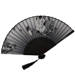 Chinese Kung Fu Plastic Bone Dance Performance Fan Chinoiserie Party Decor