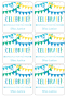 Personalised Gift Stickers - Celebrate Green/blue