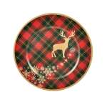 Checkered Underplate With Reindeer 32CM