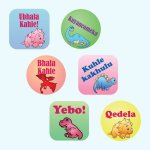 Dino Merit Labels - Zulu