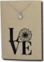 Crcs -stainless Steel Necklace On Card-sunshine And Love