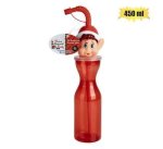 Xmas Elf Water Bottle W straw 450ML