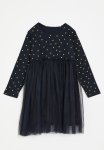 PoP Candy Printed Dress-navy Blue