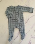 Cotton On Blue Rope Pattern Onesie Newborn