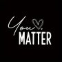 1PC "you Matter" Heart Design Iron-on Transfer Patch Polyester Heat Press Sticker For Diy T-shirts Jeans Hoodies Handbags And Pillows - Mixed Color Motivational