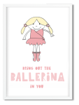 Decor Print Ballerina - Unframed Print A4