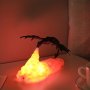 1PC Fire Dragon Lamps 3D Printed Volcano Dragon Lamps Night Light Moon Light Desktop Lamp For Bedroom Office 3D Printed Night Lights Mood Lights