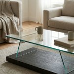 Modern Glass Top Coffee Table For Stylish Living Rooms