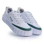 FILA Sandblast Lite Lace Sneaker - Bright White misty Jade - 8