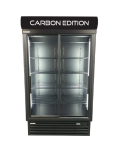 Staycold Carbon Edition Double Sliding Door Upright Beverage Cooler SD1140-CE