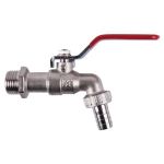 Bibcock & Hose Union Chrome 15MM
