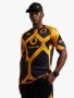 Mens Kaizer Chiefs Aboupre Pro 7 Black/yellow Saffron Jersey