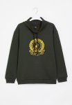 Polo Boys High Neck Crested Sweater - Olive