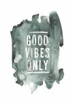 Good Vibes Green Art Print - A1