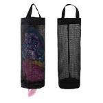 Togetrue Plastic Bag Holder Grocery Bag Holder Mesh Hanging Storage Bag Dispenser Black 2 Packs