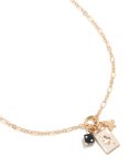Goldair Gold Dice & Ace Of Clubs Charm Necklace