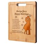 Cutting Board Laser Engraved Bamboo Chopping Block Gift For Father Birthday