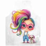 Fabric Paint Apron Quirky Girl