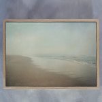 Morning Walk 1 Art Print - 100CM X 150CM Framed Canvas With Natural Wood Frame