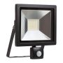 Eurolux - LED - 30W - Floodlight & Sensor - 4000K - Black