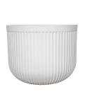 Flute Round Japi Planter - Small JVFL36 360MM Width X 310MM Height Off-white