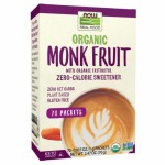 Now Real Food Monk Fruit With Erythritol Organic – 70 Packets
