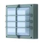 20W 95-240VAC LED Bulkhead Square Cross Hatch