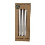 Candle Dinner Taper Silver 25CM X10