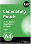 A4 150 Micron Laminating Pouches 216X303MM Box Of 100