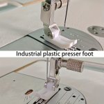 T35W-11 Sewing Machine Presser Foot Bottom Plate - Durable Ptfe Plastic Flush Edge Design For Smooth Operation - Choose 1PC Or 6