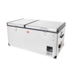 Snomaster 92.5L Dual Compartment Stainless Steel Fridge freezer Ac dc