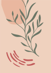 Boho Foliage 1 - Wall Art Print - A1