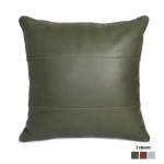 Leather Scatter Cushion - 60CM X 60CM Cover Only Green