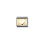Composable Classic Link White Heart With Gold