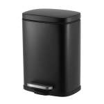 5L Steel Pedal BIN Rectangle Modena - Silver