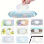 Portable Wipe Dispenser Reusable Travel Wet Wipe Pouch & Stroller Accessory Christmas Halloween Thanksgiving Day Gift