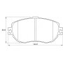 Toyota Kbc Brake Pads Front For Lexus - Spares Direct