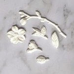 JP761 White Resin Cherry Blossom Element Set