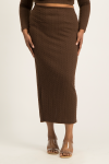 Kyrah Midi Skirt - Pinecone - L