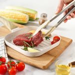 Heat Resistant Silicone Tipped Stainless Steel Tongs