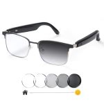 Giinova Smart Bluetooth Glasses For Women Men With Speaker Physical Color-change Anti-blue Light Polarized Built-in Microphone F