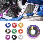 20PCS PACK M6 Aluminum Car Modified Hex Fasteners Fender Washer Jdm Bumper Engine Concave Screws