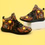 Men's Skull Pattern Lace-up Sneakers - Casual Walking Shoes - Comfortable And Breathable