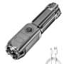 LED USB Rechargeable Flashlight For Photography & Outdoor Use