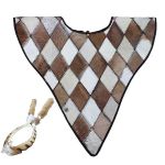 Brown Leather Umbatha Diamond Pattern - 2 Piece