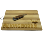 Engraved Biltong Cutting Board & Gerber Knife Gift