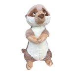 Plush Soft Toy 48CM - Brown & White Meerkat